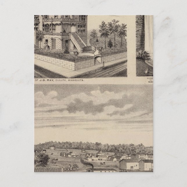 Moorhead Clay County, Minnesota Vykort (Framsida)