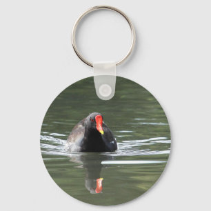 Moorhen och Reflection Nyckelring