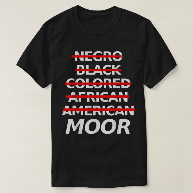 Moorish American Apparel Moor Tee Shirt Officia (Design framsida)