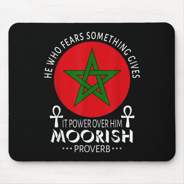Moorish American Han som fruktar Soing Moors Islam Musmatta (Framsidan)