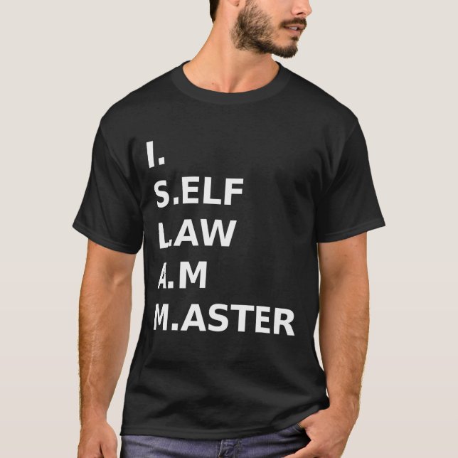 Moorish American I Self Law är Master T Shirt (Framsida)