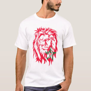 Moorish American Marocko Flagga Moroccan Supp T Shirt