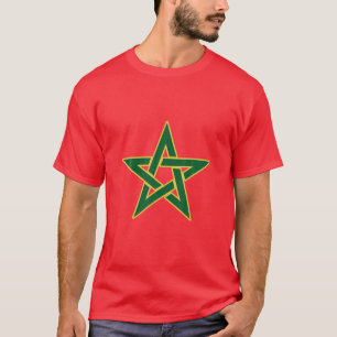 Moorish American Marocko Flagga Moroccan Supp T Shirt