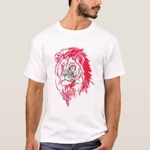 Moorish American Marocko Flagga Moroccan Supp T Shirt