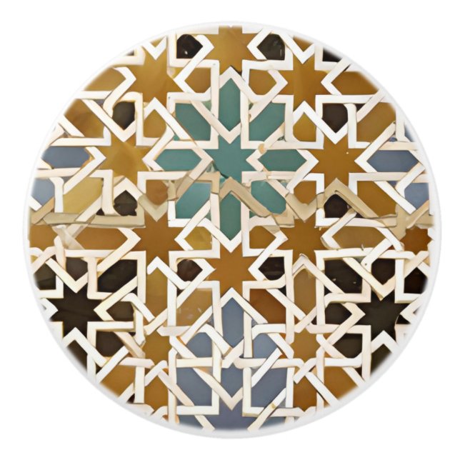 Moorish Arabesque-dörrknapp Knopp (Framsidan)