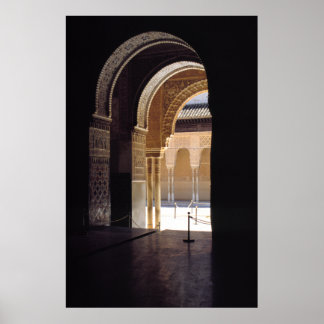 Moorish Arch, Alhambra. Poster
