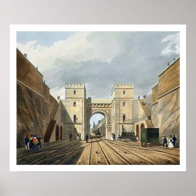 Moorish Arch, Tittar från tunneln, platta 10 fr Poster (Framsidan)