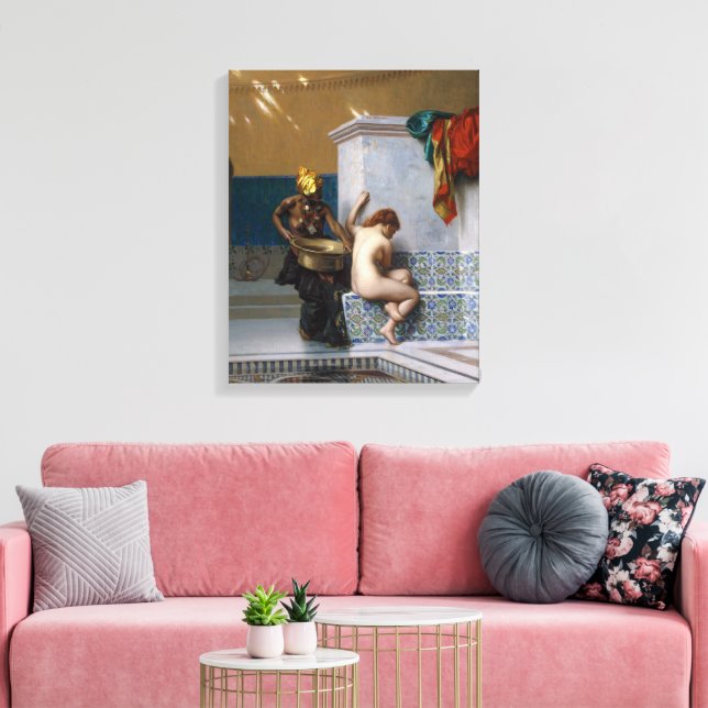 Moorish Bath | Jean-Lé om é Rô mig | Canvastryck (Insitu (Vardagsrum))