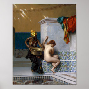 Moorish Bath Jean-Lé om é Rô mig Poster