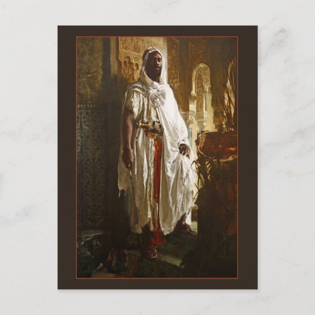 Moorish Chief by Eduard Charlemont Vykort (Framsida)