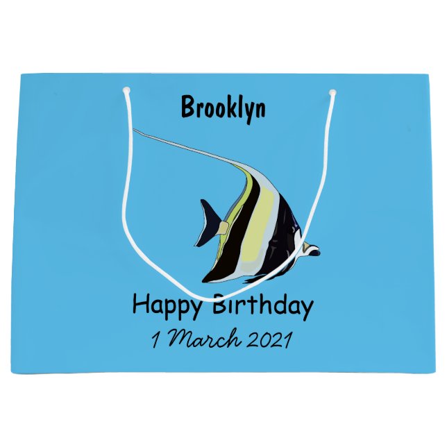 Moorish idol fisk serieillustration (Framsidan)