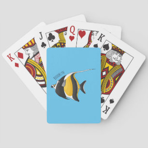 Moorish idol-fiskens tecknad casinokort