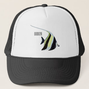 Moorish idol-fiskens tecknad keps