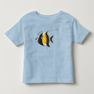Moorish idol-fiskens tecknad t shirt