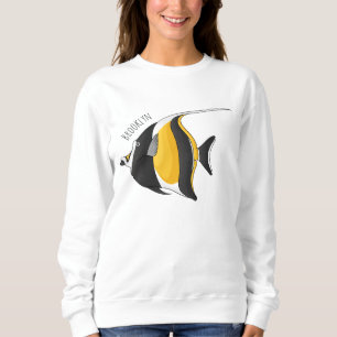 Moorish idol-fiskens tecknad t shirt