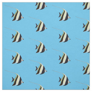 Moorish idol-fiskens tecknad tyg