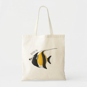 Moorish idol-fiskens tecknad tygkasse