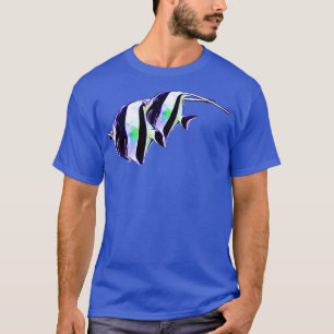 Moorish Idol par Saltwater reef aquarium fish tan T Shirt