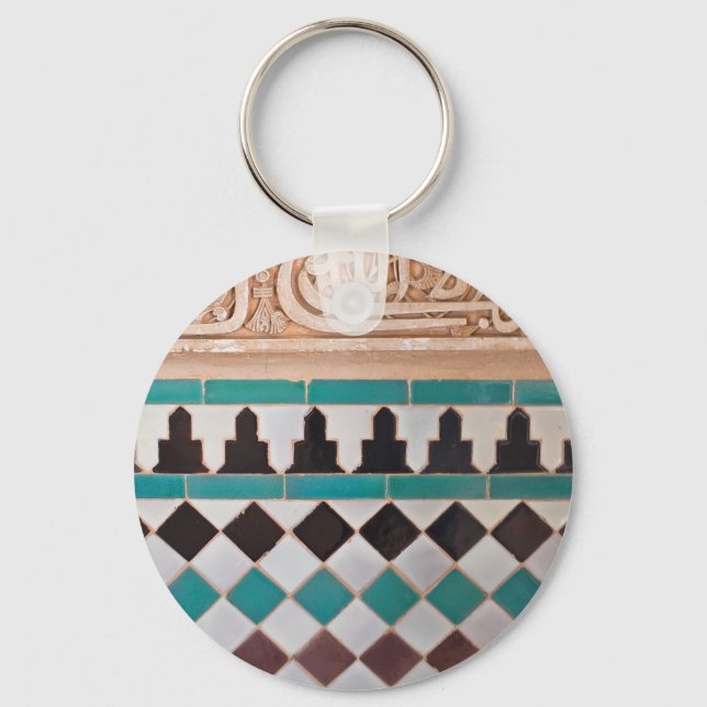 Moorish Mosaic Keychain Nyckelring (Framsida)