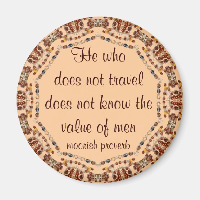Moorish proverb magnet (Framsidan)