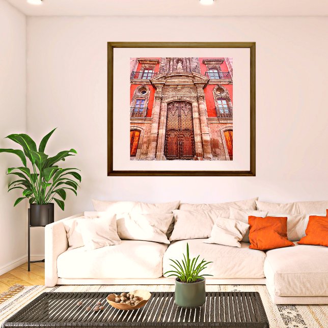 Moorish San Miguel de Allende Brown & Orange Door Poster (Skapare uppladdad)