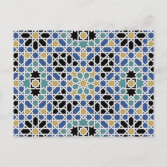 Moorish tile 2012 Calendar Postcard Vykort (Framsida)