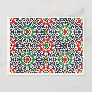 Moorish tile 2012 Calendar Postcard Vykort
