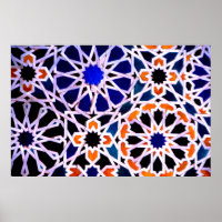 Moorish tile, Alhambra, Spanien