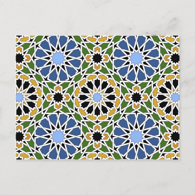 Moorish tile vykort (Framsida)
