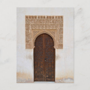 Moorish Wooden Dor Postcard Vykort