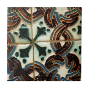 Moorishen Azulejo belägger med tegel Kakelplatta