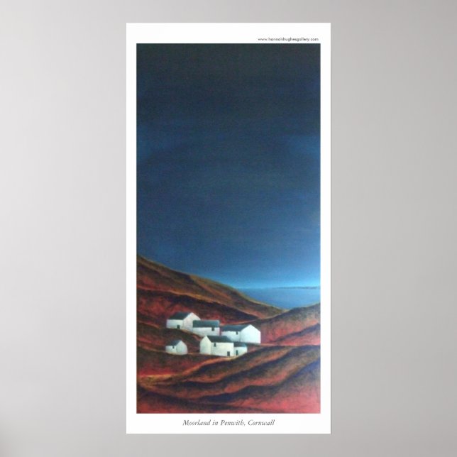 Moorland i Penwith, Cornwall Poster (Framsidan)