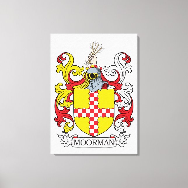 Moorman Family Crest Canvastryck (Framsida)