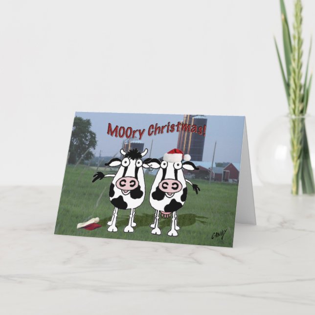 MOOry jul! Helgkort (Framsida)