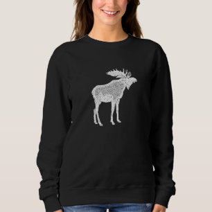 Moos Distress Print Forest Animal Vintage Moos T Shirt