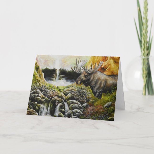 Moose~ A Paints on anpassade products Helgkort (Framsida)