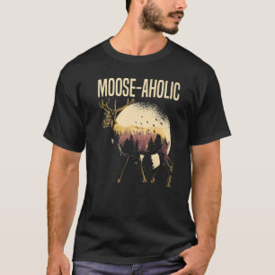 Moose aholmoose Wildlife Animal Alces Elk Hjort T Shirt