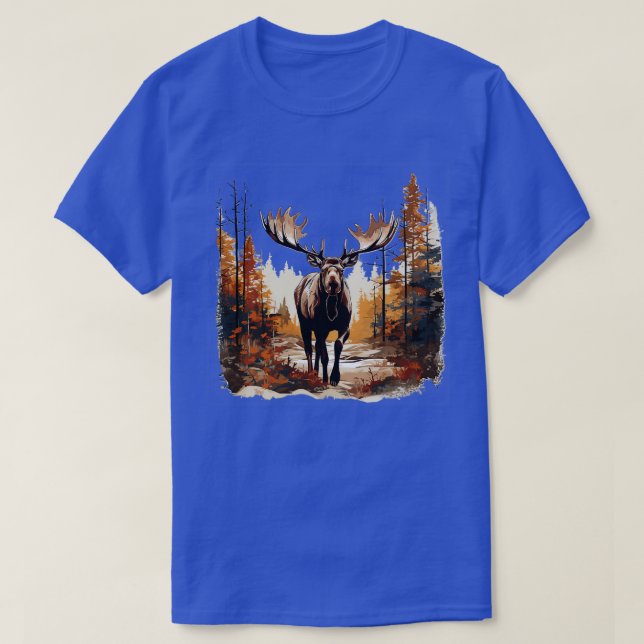 Moose Älskare TShirt 11 T Shirt (Design framsida)