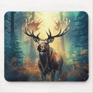 Moose Animal Wilderness Colorful Wall Art Musmatta