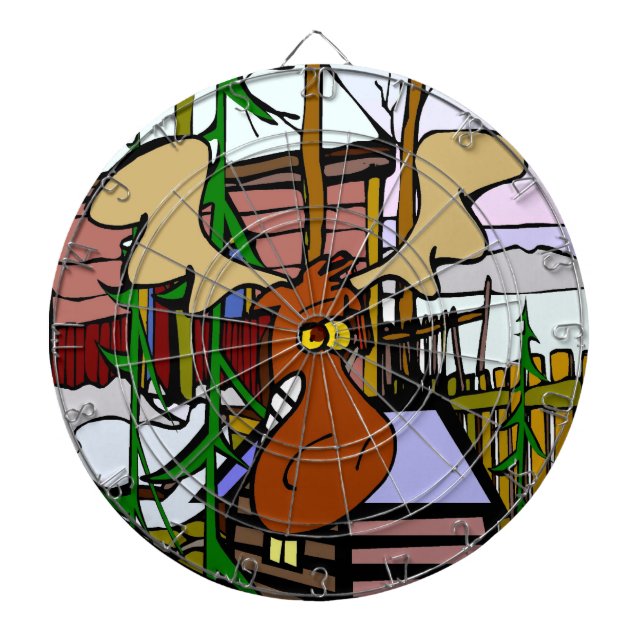 Moose Ansikte Darts Darttavla (Framsidan)