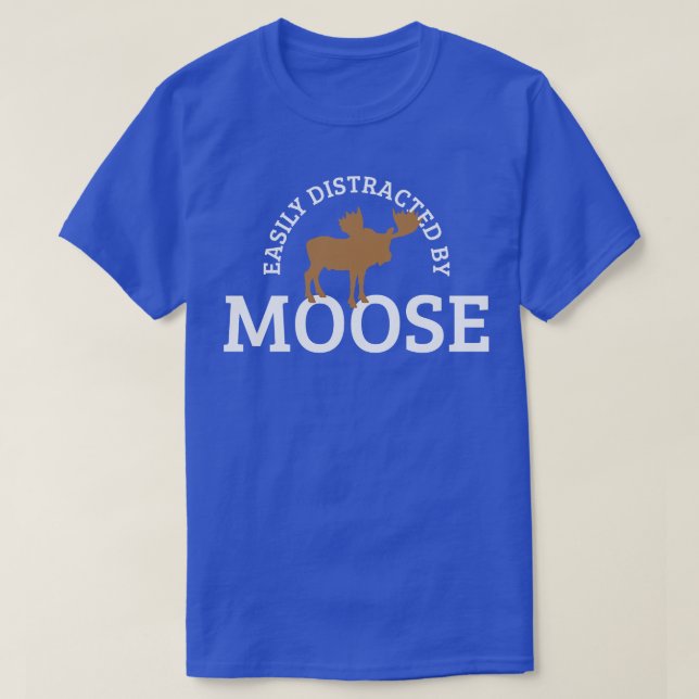 Moose Antlers Hunters T Shirt (Design framsida)