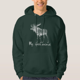 Moose är mitt själsdjur för naturen älskare hoodie
