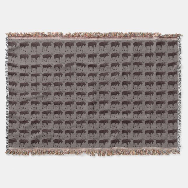 Moose Art Blanket Helgdag Moose Theses Blankets-ba Filt (Framsidan)