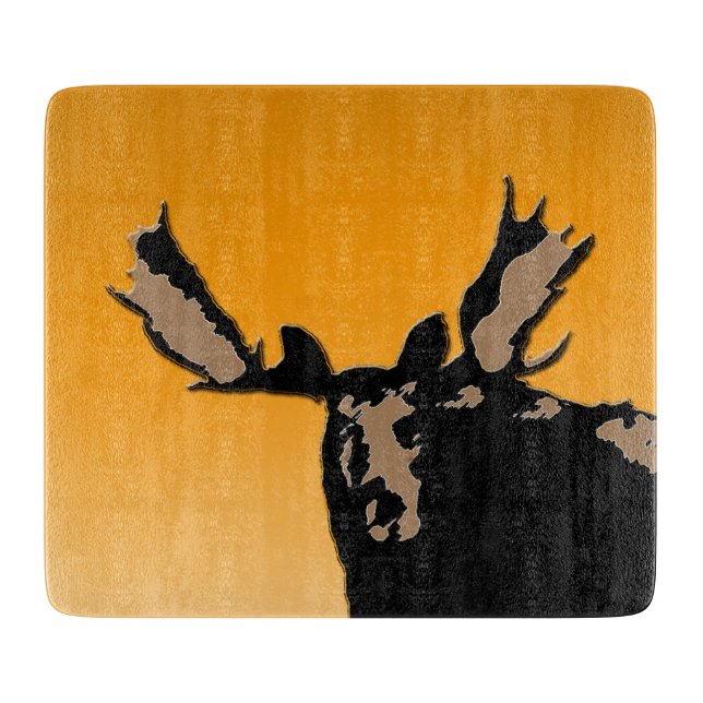 Moose at Sunset - Original Wildlife Art (Framsidan)