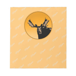 Moose at Sunset - Original Wildlife Art Anteckningsblock