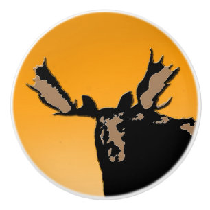 Moose at Sunset - Original Wildlife Art Knopp