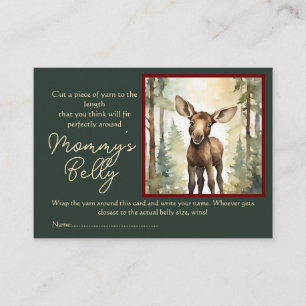 Moose Baby Bump Game gissar Mamma Belly Storlek Tilläggskort