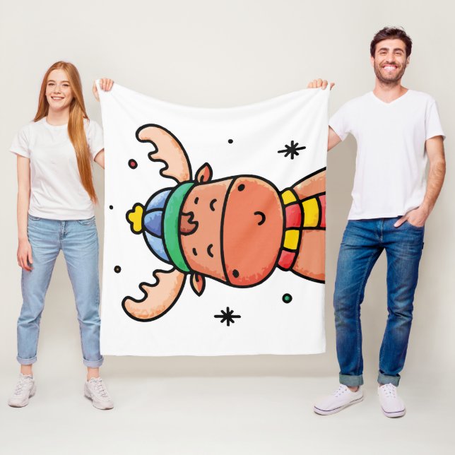 Moose Baby Fleecefilt (På plats)