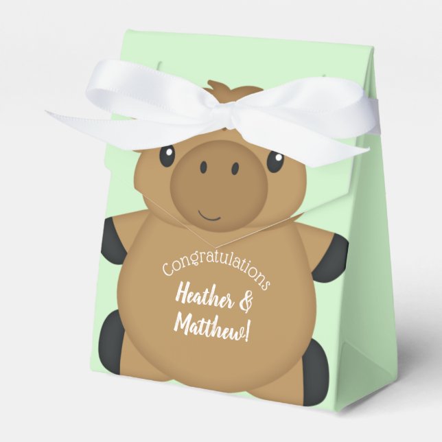 Moose Baby Shower Presentaskar (Framsidan Sidan)