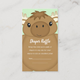 Moose Baby Shower Tilläggskort